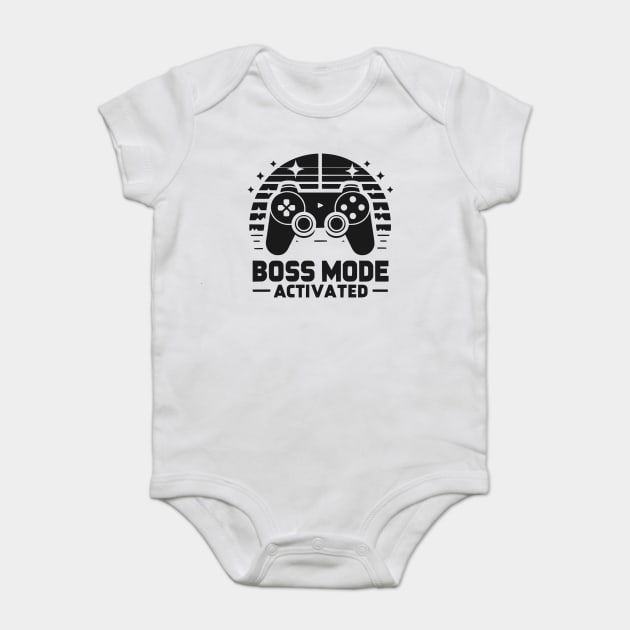 Boss Mode Activated Baby Bodysuit by Frank Ring